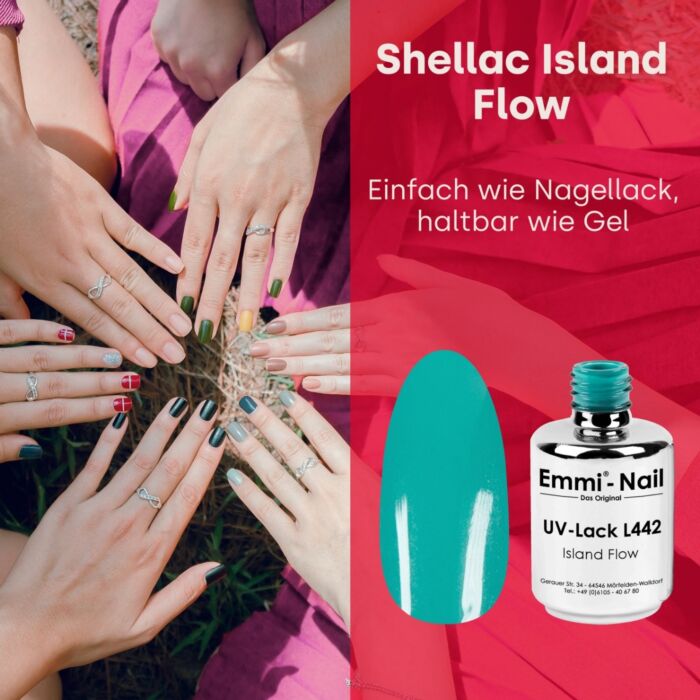 EMMI SHELLAC UV/LED PAINT ISLAND FLOW -L442-